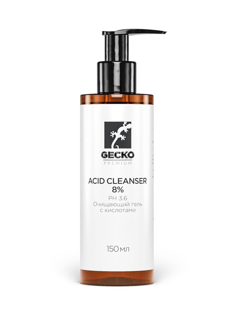 Очищающий гель с кислотами GECKO Acid Cleanser 8%