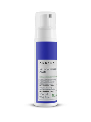 Нежная очищающая нейропенка со стволовыми клетками конопли ARKANA Neuro Cannabis Foam, 30мл