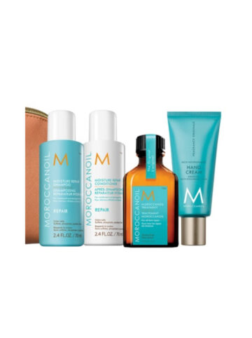 Дорожный набор MAROCCANOIL (шампунь 70мл+кондиционер 70мл+масло 25мл+крем для рук)