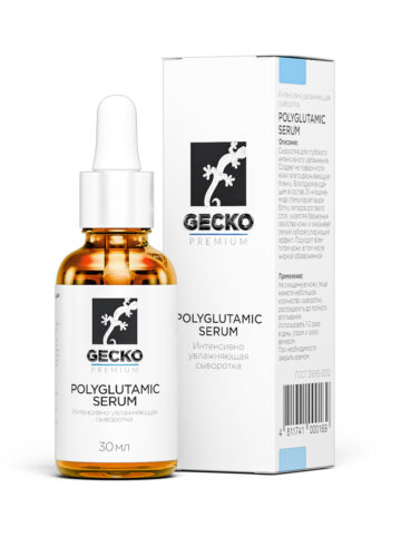 Интенсивно увлажняющая сыворотка с полиглутаминовой кислотой GECKO Polyglutamic Serum, 30мл