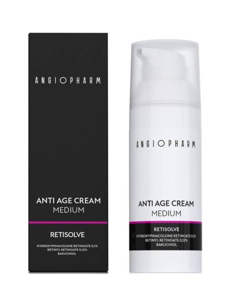 Крем омолаживающий с комплексом ретиноидов ANGIOPHARM Anti Age Cream MEDIUM 50мл