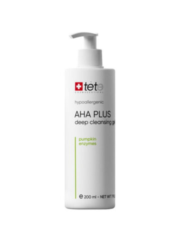 Очищающее средство для лица TETe Cosmeceutical AHA Plus Deep Cleansing Gel, 200мл