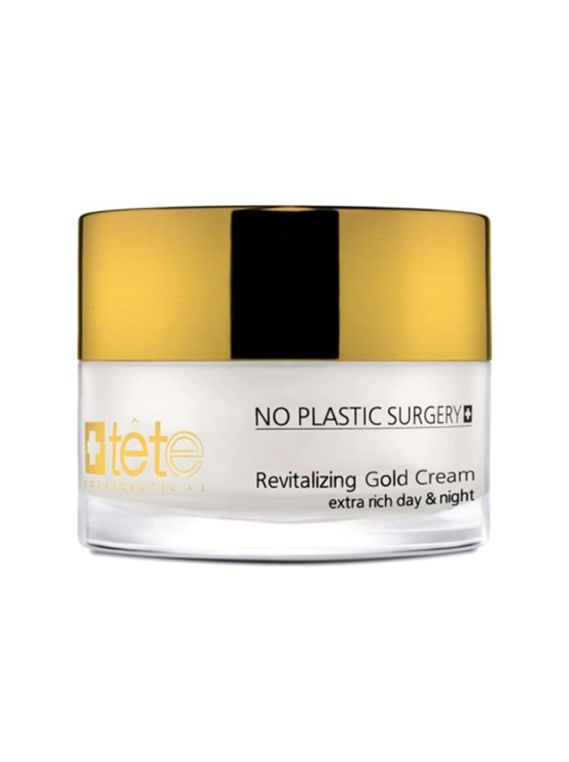 Омолаживающий крем на основе трехмерной гиалуроновой кислоты и коллоидного золота TeTe Cosmeceutical Revitalizing Gold Cream, 50мл