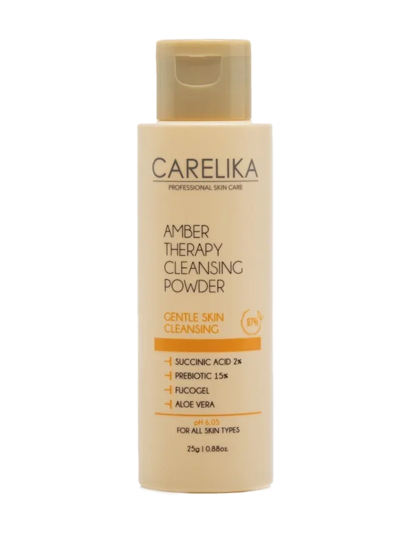 Очищающая пудра с 2%-ной янтарной кислотой CARELIKA Amber Therapy Cleansing Powder 25 г