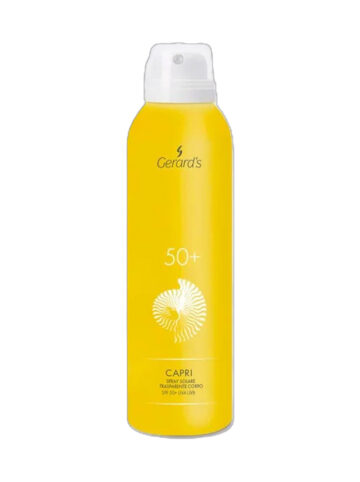 Прозрачный солнцезащитный спрей для тела GERARD'S Capri spray solare trasparente Corpo SPF50+ 150мл