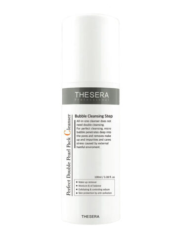 Осветляющая пенка для умывания THESERA Perfect Double Pearl Pack Cleanser, 100мл