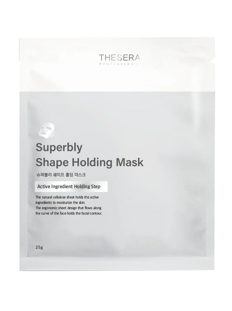 Тканевая маска из натуральной биоцеллюлозы THESERA Superbly Shape Holding Mask, 25гр