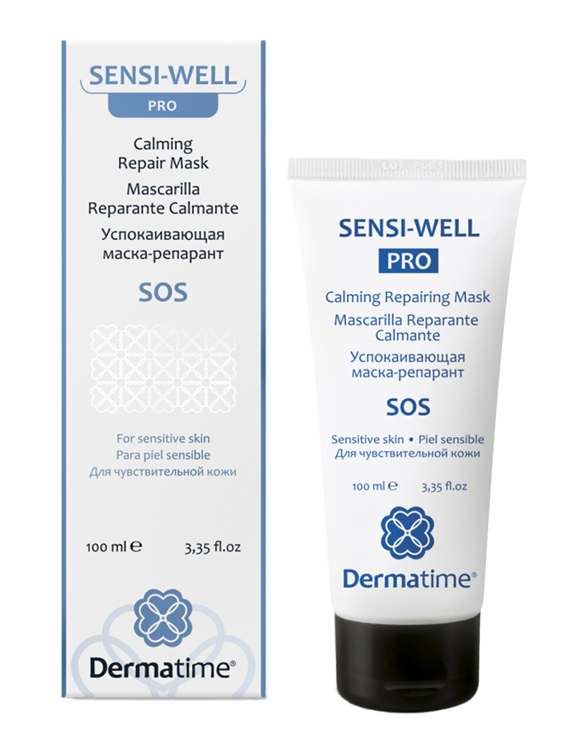 Успокаивающая маска-репарант SENSI-WELL PRO DERMATIME Calming Repair mask 100мл